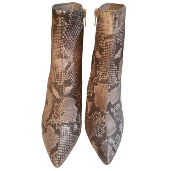 Like New- Carlos by Carlos Santana Gray Snake Print Tibbe Bootie Size 6.5 - Picture 2 of 8